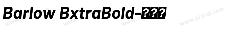 Barlow BxtraBold字体转换